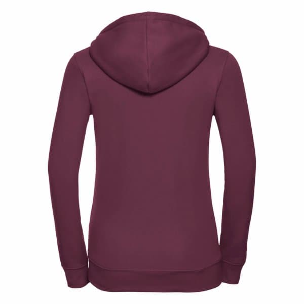 Russell Ladies Premium Authentic Hoodie med dragkedja (3-lagers tyg)