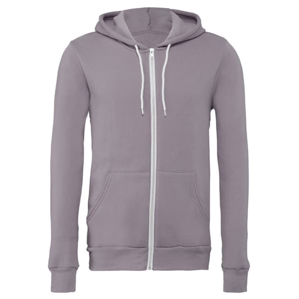 Canvas Unixex Zip-up Polycotton Fleece Hooded Sweatshirt / Hoodie