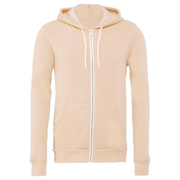 Canvas Unixex Zip-up Polycotton Fleece Hooded Sweatshirt / Hoodie