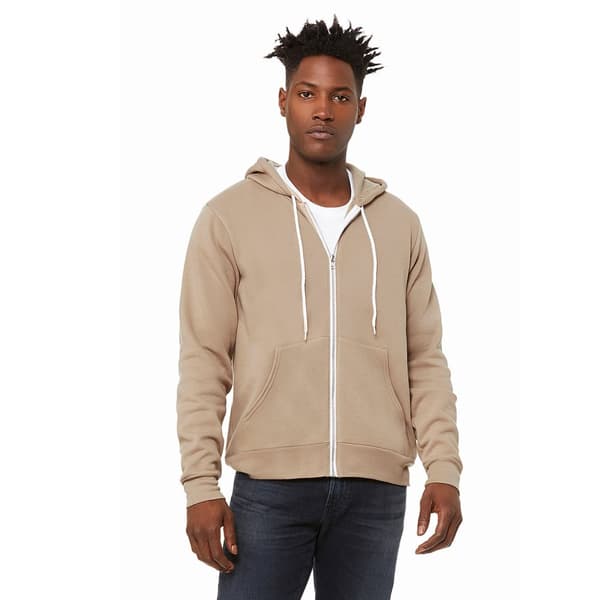 Canvas Unixex Zip-up Polycotton Fleece Hooded Sweatshirt / Hoodie