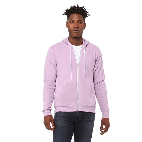 Canvas Unixex Zip-up Polycotton Fleece Hooded Sweatshirt / Hoodie