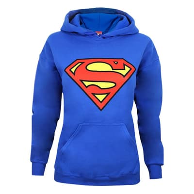 Superman Hættetrøje med skjoldlogo til kvinder/damer