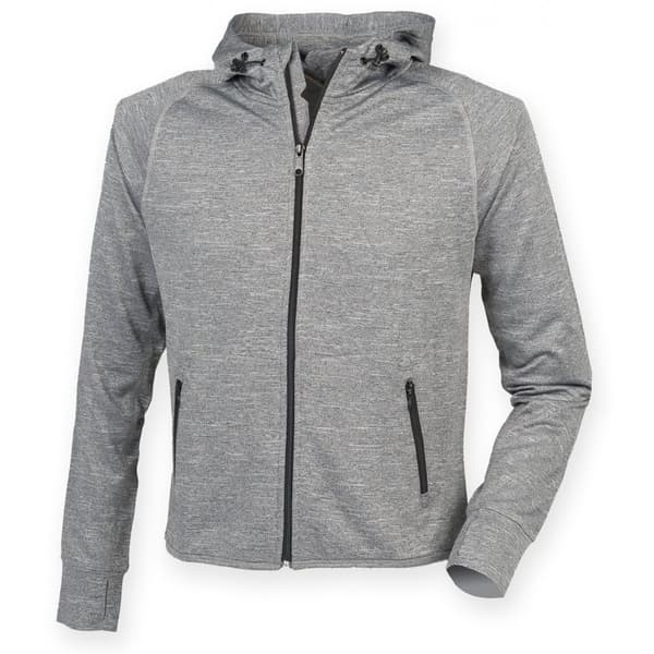 Tombo Teamsport Unisex Lightweight Running Hoodie With Reflective Tape