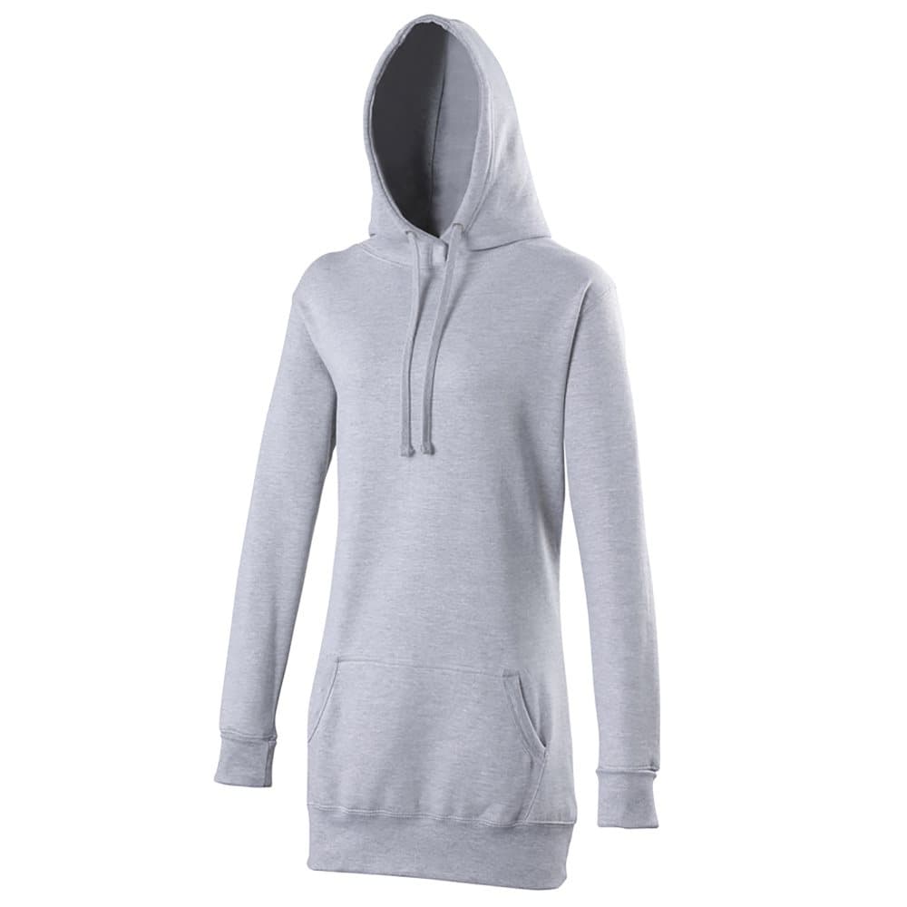 Awdis Girlie Womens Longline Hooded Sweatshirt / Hoodie