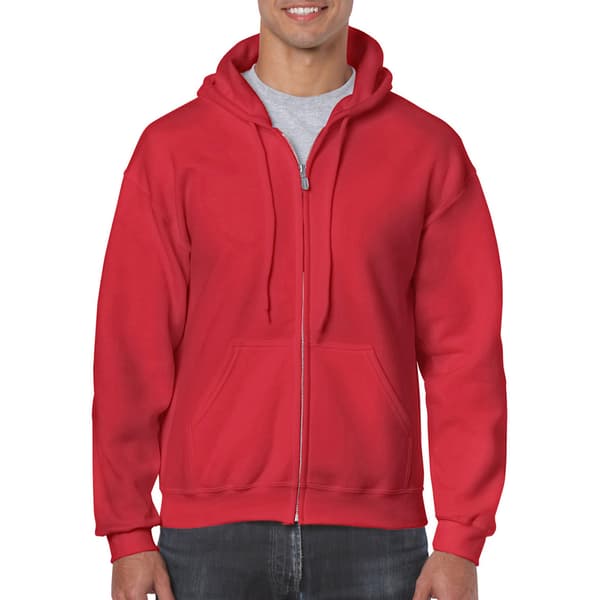 Gildan Heavy Blend Unisex Adult Full Zip Hooded Sweatshirt Top