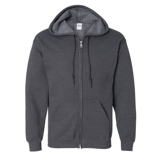 Gildan Heavy Blend Unisex Adult Full Zip Hooded Sweatshirt Top