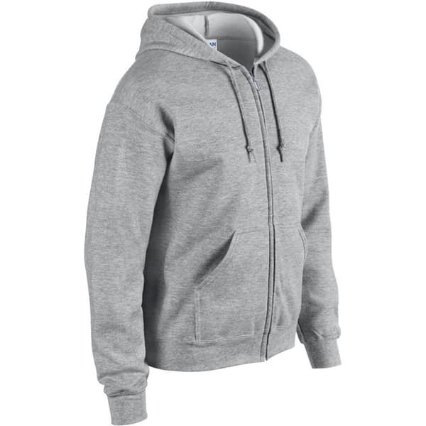 Gildan Heavy Blend Unisex Adult Full Zip Hooded Sweatshirt Top