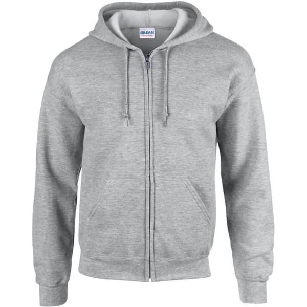 Gildan Heavy Blend Unisex Adult Full Zip Hooded Sweatshirt Top