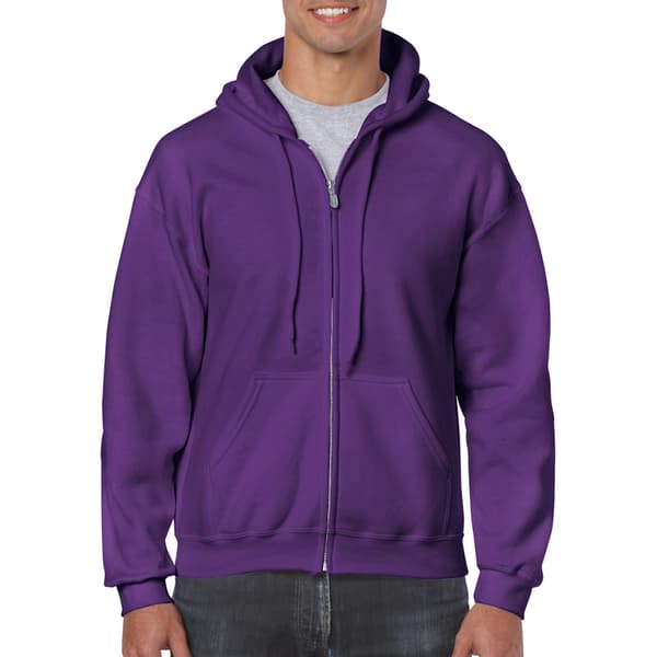 Gildan Heavy Blend Unisex Adult Full Zip Hooded Sweatshirt Top