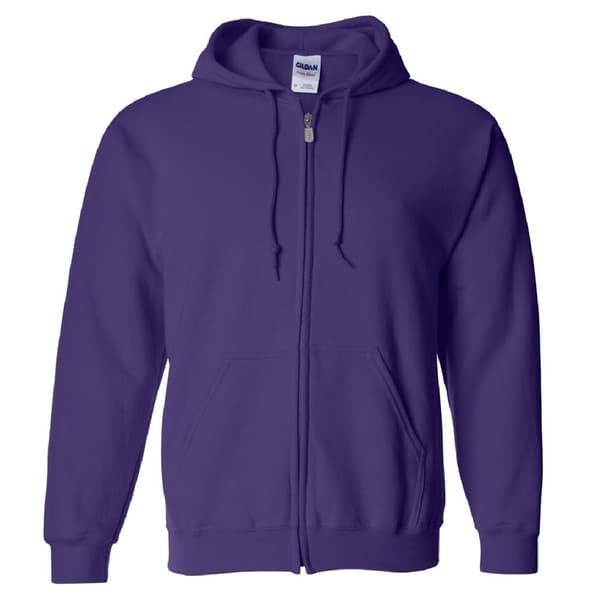 Gildan Heavy Blend Unisex Adult Full Zip Hooded Sweatshirt Top