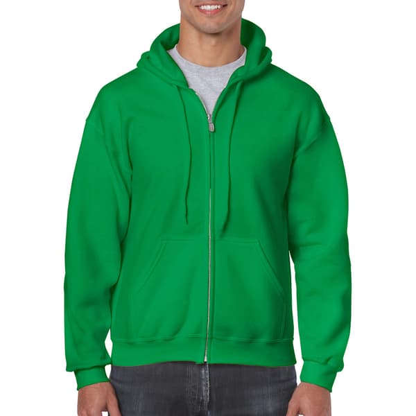 Gildan Heavy Blend Unisex Adult Full Zip Hooded Sweatshirt Top