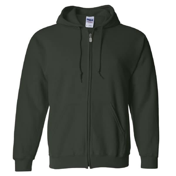 Gildan Heavy Blend Unisex Adult Full Zip Hooded Sweatshirt Top