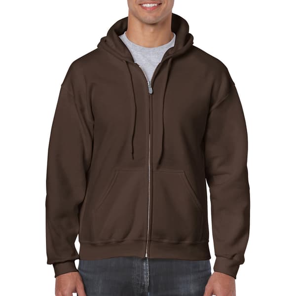 Gildan Heavy Blend Unisex Adult Full Zip Hooded Sweatshirt Top