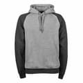 Miniatyrbillede 1 af 2: Tee Jays Sweatshirt med hætte med tofarvet hætte til mænd