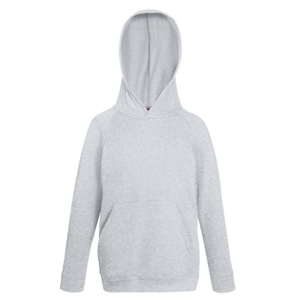 Fruit Of The Loom Childrens Unisex Lightweight Hooded Sweatshirt / Hoodie