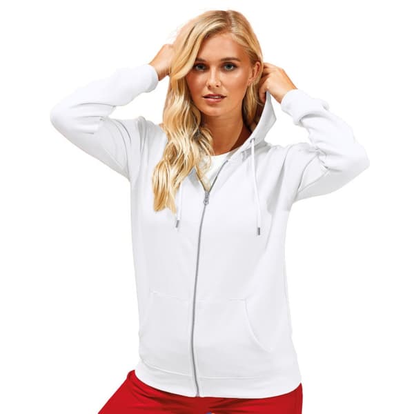 Asquith & Fox Kvinnor/Damer Zip-Through Organic Hoodie