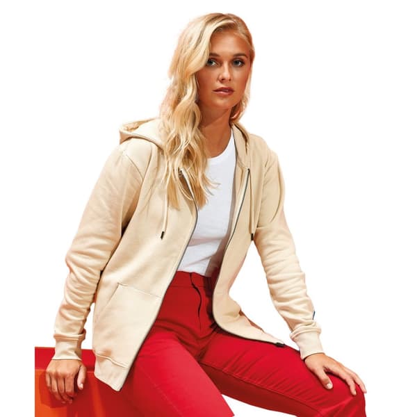 Asquith & Fox Kvinnor/Damer Zip-Through Organic Hoodie