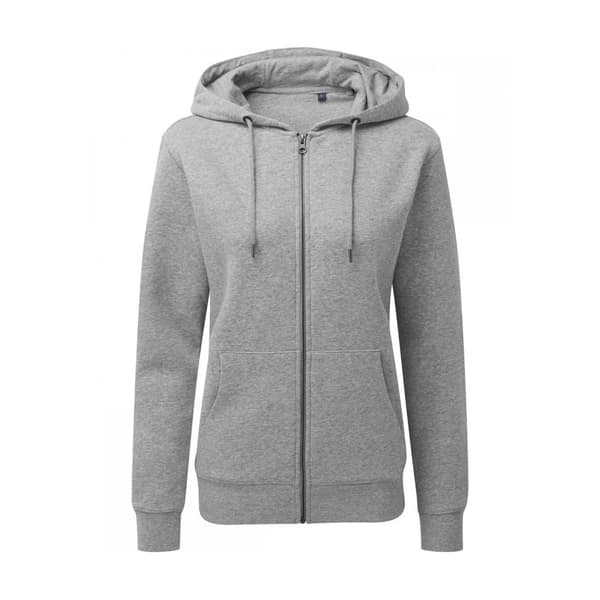 Asquith & Fox Kvinnor/Damer Zip-Through Organic Hoodie