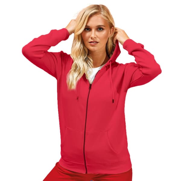 Asquith & Fox Kvinnor/Damer Zip-Through Organic Hoodie
