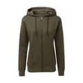 Miniatyrbild 1 av 2: Asquith & Fox Kvinnor/Damer Zip-Through Organic Hoodie