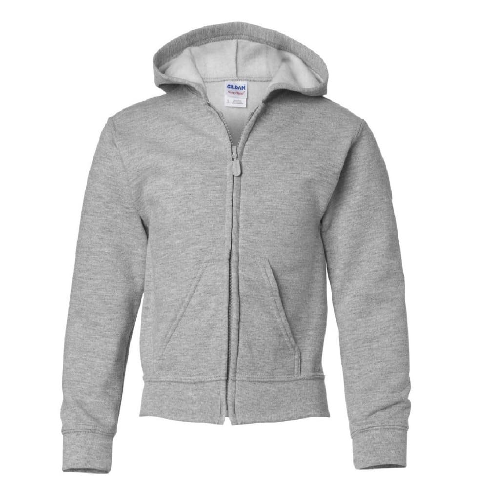 Gildan Heavy Blend Unisex barn med hel dragkedja med huva / tröja med huva