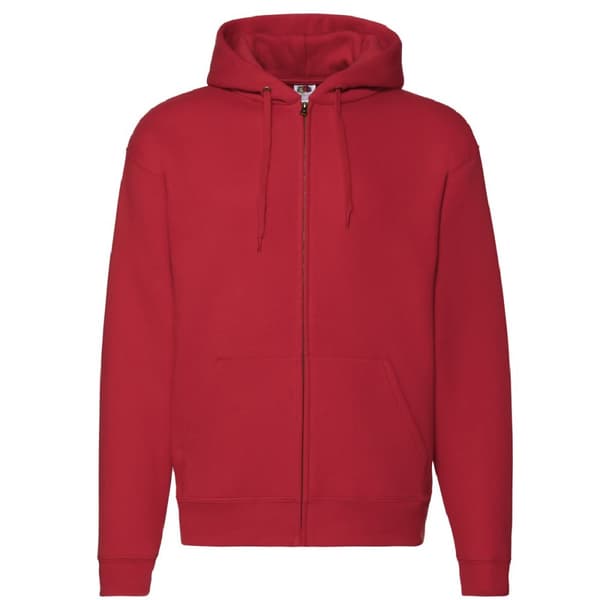 Fruit Of The Loom Mens Zip Through Hooded Sweatshirt / Hoodie