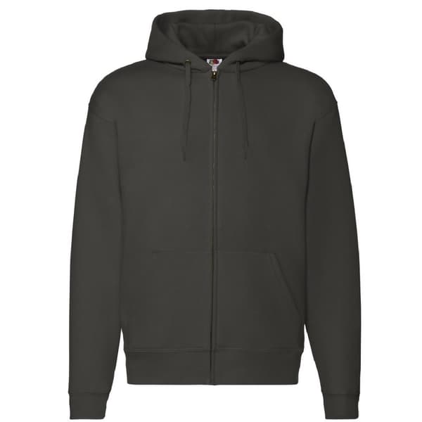 Fruit Of The Loom Mens Zip Through Hooded Sweatshirt / Hoodie