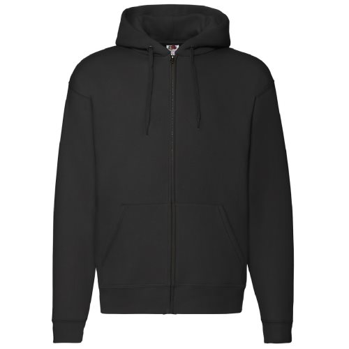 Bild av Fruit of the Loom Herr-dragkedja med tröja / Hoodie
