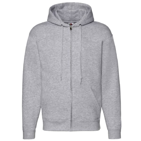 Fruit Of The Loom Mens Zip Through Hooded Sweatshirt / Hoodie