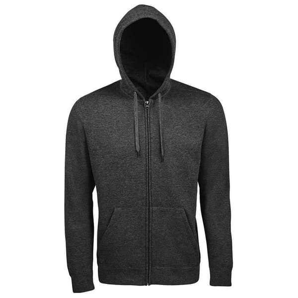 SOLS Herr Seven Full Zip Hooded Sweatshirt / Hoodie med hel dragkedja