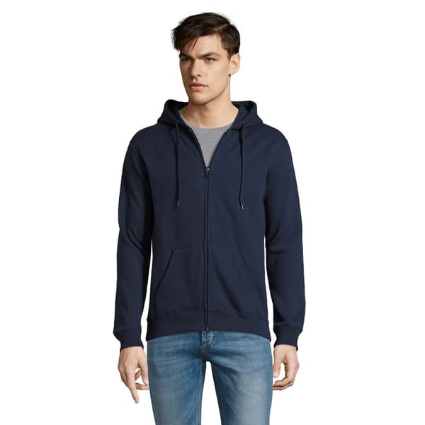 SOLS Herr Seven Full Zip Hooded Sweatshirt / Hoodie med hel dragkedja