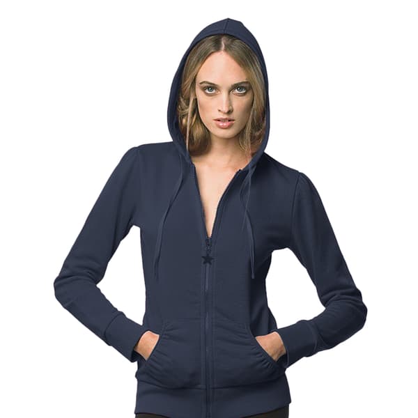 B&C Wonder Women Full Zip Hooded Sweatshirt / Hoodie med hel dragkedja