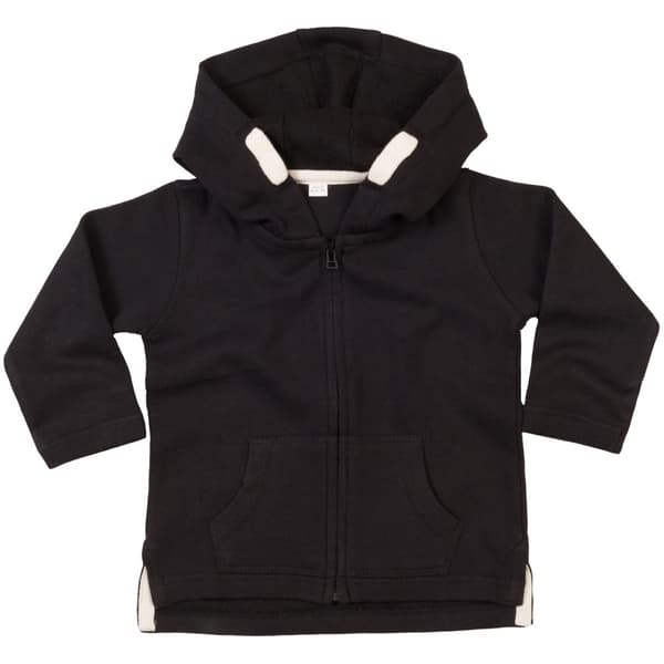 Babybugz Unisex Baby Full Zip Brushed Fleece Hoodie med full dragkedja