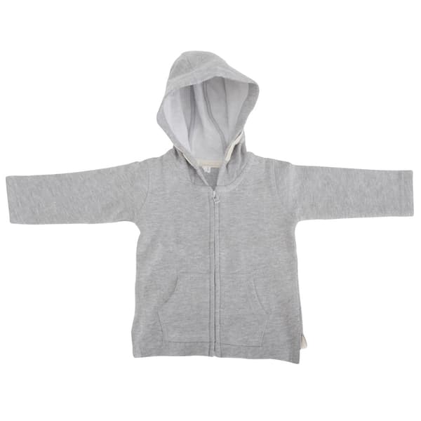 Babybugz Unisex Baby Full Zip Brushed Fleece Hoodie med full dragkedja