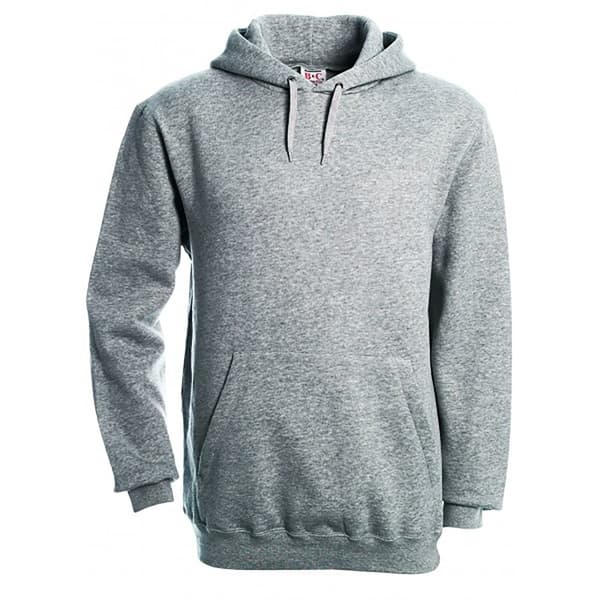 B&C sweatshirt med hætte til mænd / hættetrøje