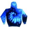 Miniatyrbilde 1 av 3: Colortone Unisex Rainbow Tie Dye Pullover Hoodie