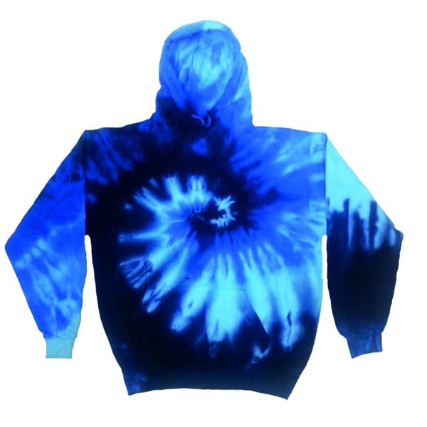Colortone Unisex Rainbow Tie Dye Pullover Hoodie