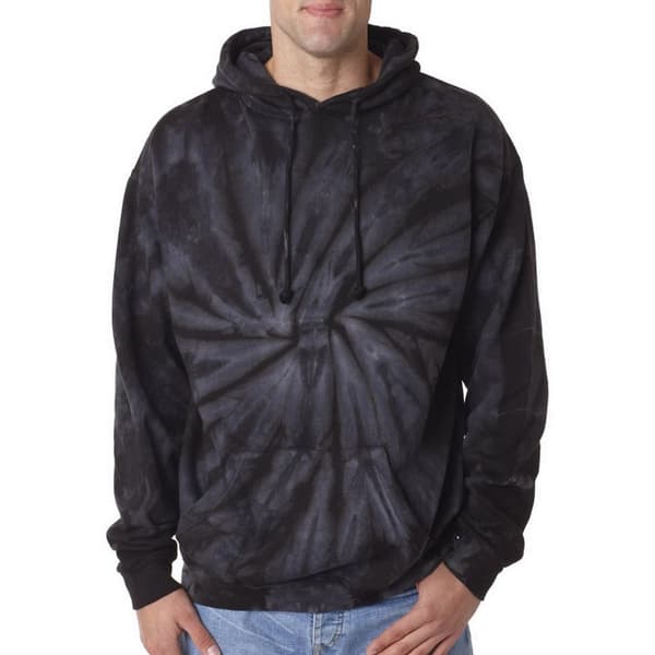Colortone Unisex Rainbow Tie Dye Pullover Hoodie