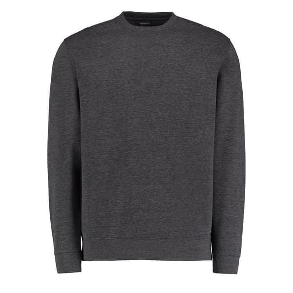 Kustom Kit Mens Klassic Knitted Sweatshirt Dark Grey Marl L