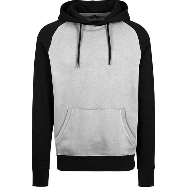 Build Your Brand Raglan Hoodie för män