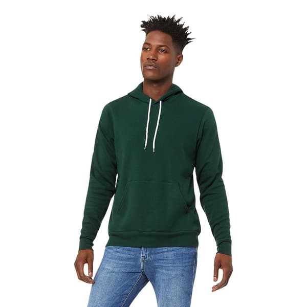 Bella + Canvas Unisex Pullover Polycotton Fleece Hooded Sweatshirt / Hoodie