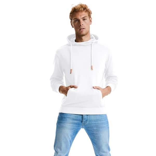 Russell Adults Unisex Pure Organic High Collar Hooded Sweatshirt