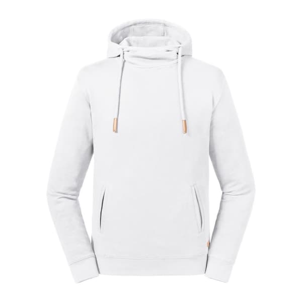 Russell Adults Unisex Pure Organic High Collar Hooded Sweatshirt