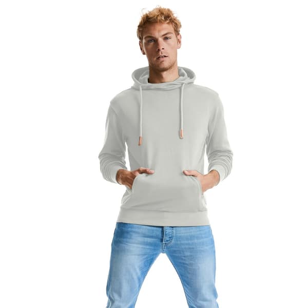 Russell Adults Unisex Pure Organic High Collar Hooded Sweatshirt