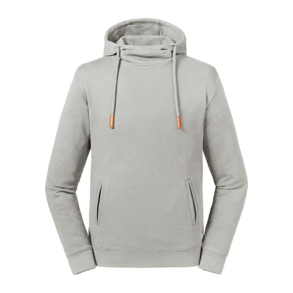 Russell Adults Unisex Pure Organic High Collar Hooded Sweatshirt