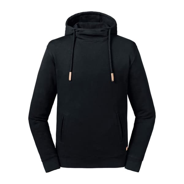 Russell Adults Unisex Pure Organic High Collar Hooded Sweatshirt
