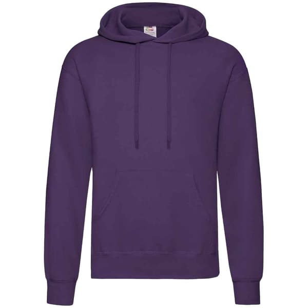 Fruit Of The Loom Unisex Adults Classic Hooded Sweatshirt