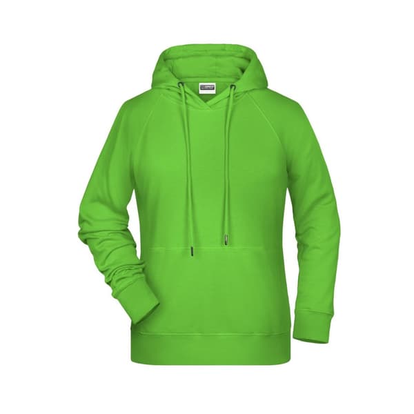 James and Nicholson Dame/kvinder Raglanærmet hættetrøje med ærmer Lime Green S