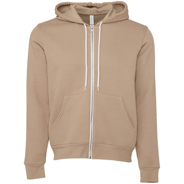 Bella + Canvas Adults Unisex Full Zip Hoodie