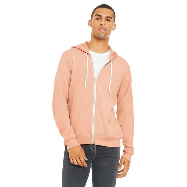 Bella + Canvas Adults Unisex Full Zip Hoodie
